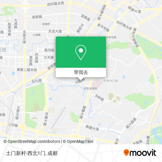 土门新村-西北1门地图