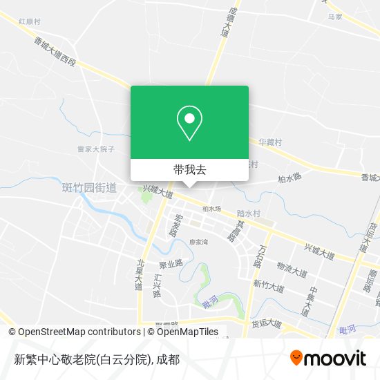 新繁中心敬老院(白云分院)地图
