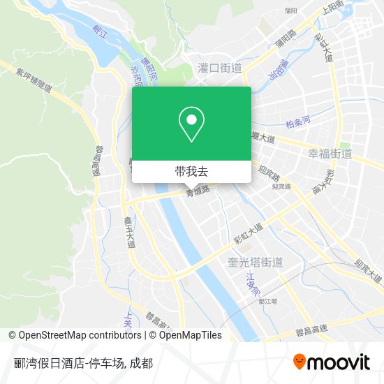 郦湾假日酒店-停车场地图