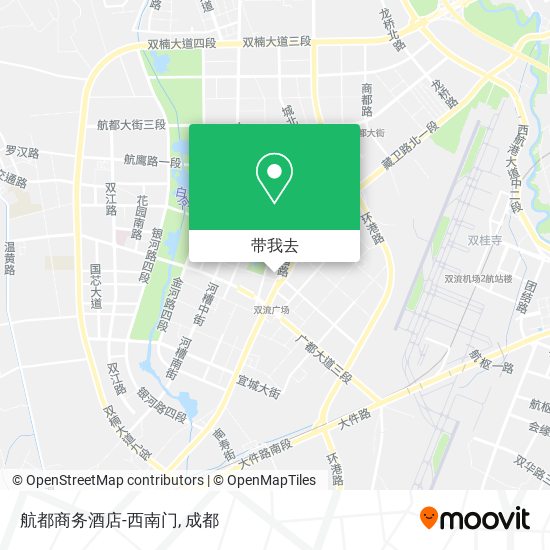 航都商务酒店-西南门地图