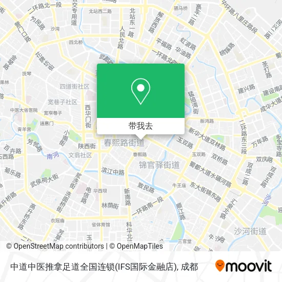 中道中医推拿足道全国连锁(IFS国际金融店)地图
