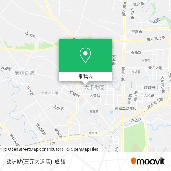 欧洲站(三元大道店)地图