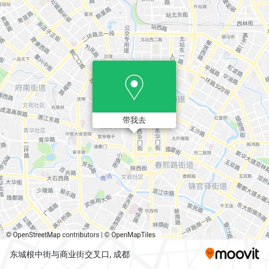 东城根中街与商业街交叉口地图