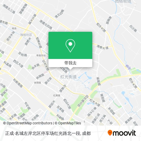 正成·名城左岸北区停车场红光路北一段地图