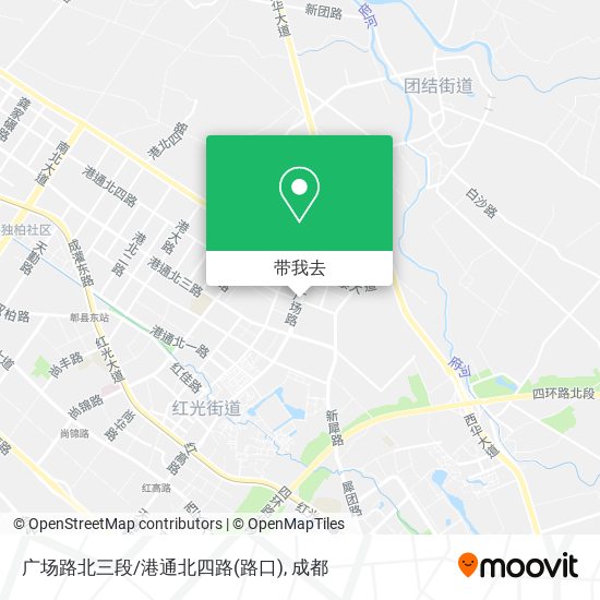 广场路北三段/港通北四路(路口)地图