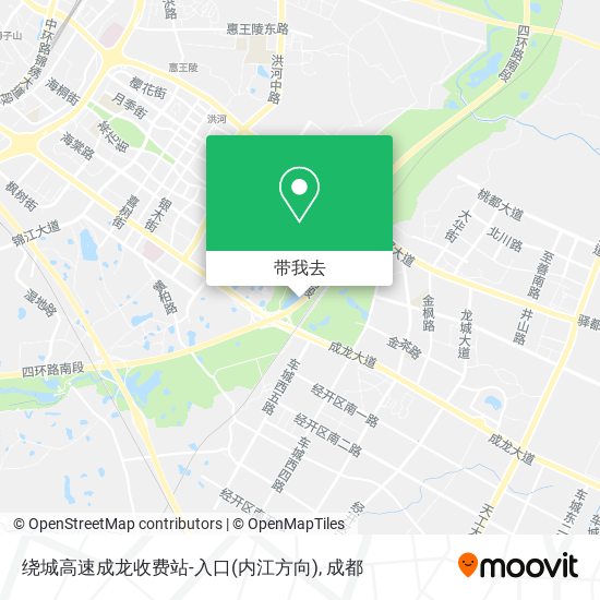 绕城高速成龙收费站-入口(内江方向)地图