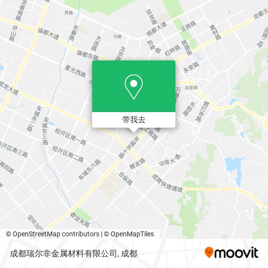 成都瑞尔非金属材料有限公司地图
