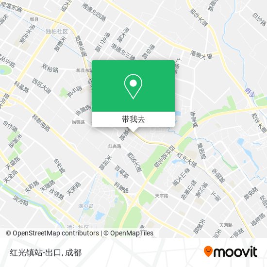 红光镇站-出口地图