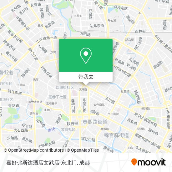 嘉好弗斯达酒店文武店-东北门地图