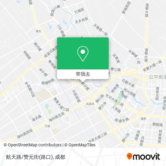 航天路/赞元街(路口)地图