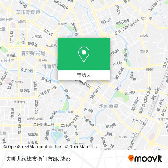 去哪儿海椒市街门市部地图