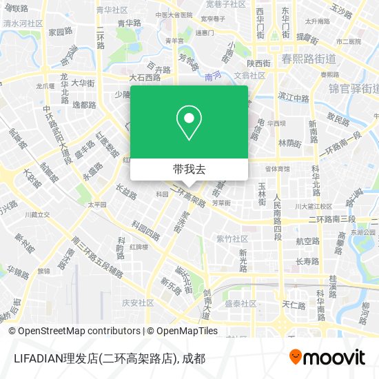 LIFADIAN理发店(二环高架路店)地图