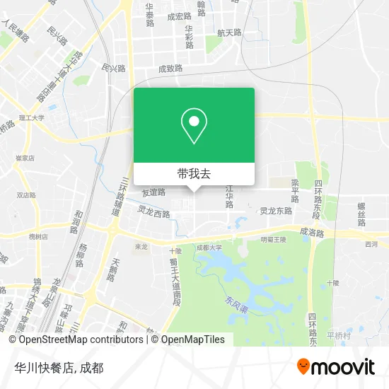 华川快餐店地图