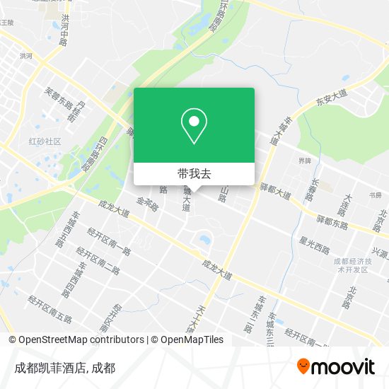 成都凯菲酒店地图