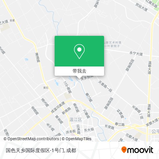 国色天乡国际度假区-1号门地图