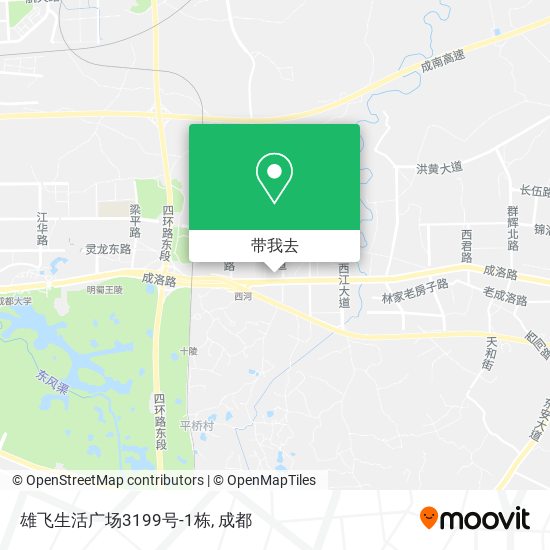 雄飞生活广场3199号-1栋地图