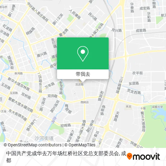 中国共产党成华去万年场红桥社区党总支部委员会地图