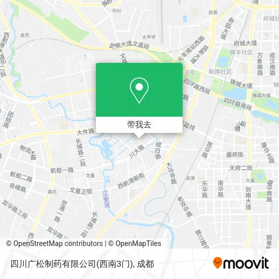四川广松制药有限公司(西南3门)地图