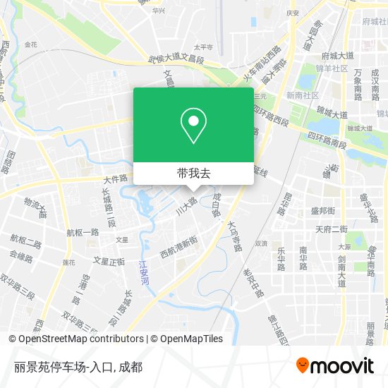 丽景苑停车场-入口地图