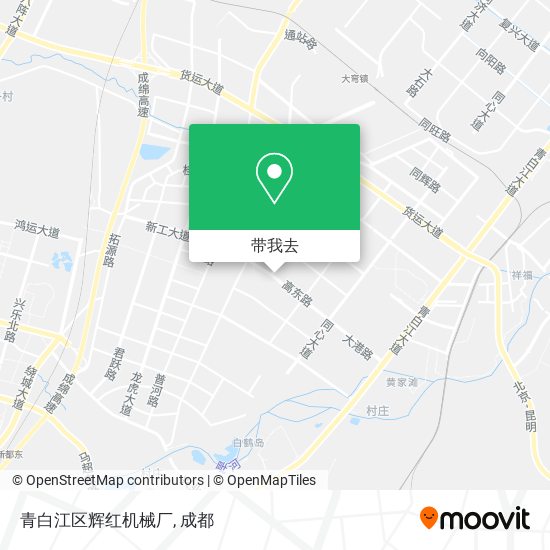 青白江区辉红机械厂地图