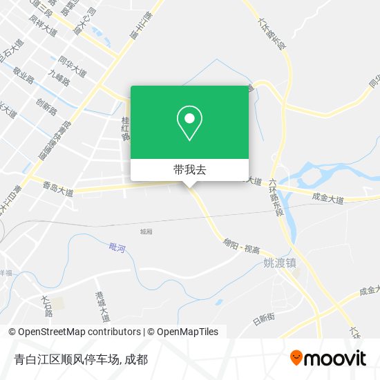 青白江区顺风停车场地图