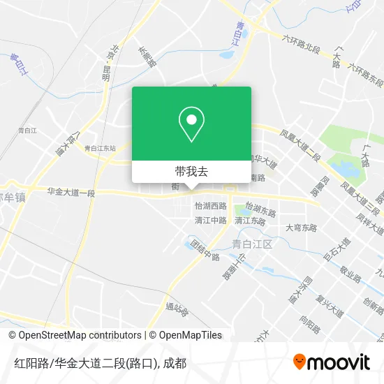 红阳路/华金大道二段(路口)地图