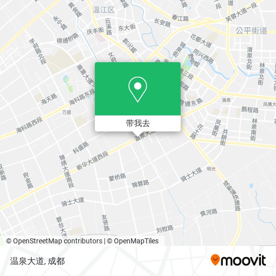 温泉大道地图