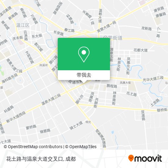 花土路与温泉大道交叉口地图