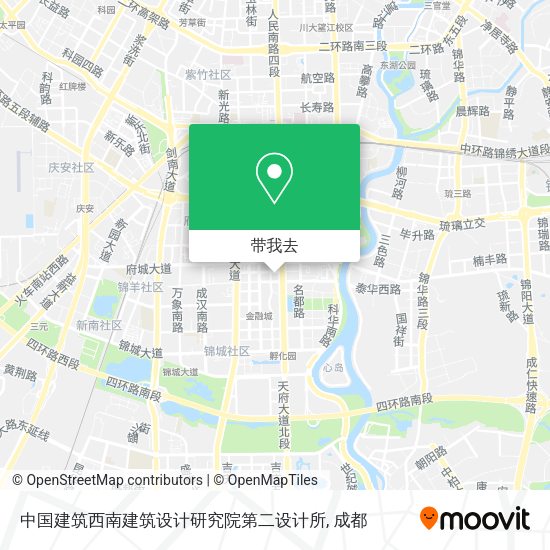中国建筑西南建筑设计研究院第二设计所地图