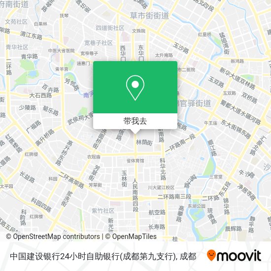 中国建设银行24小时自助银行(成都第九支行)地图