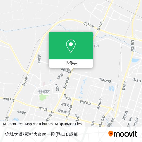 绕城大道/蓉都大道南一段(路口)地图