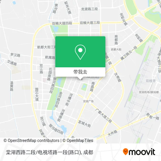 棠湖西路二段/电视塔路一段(路口)地图