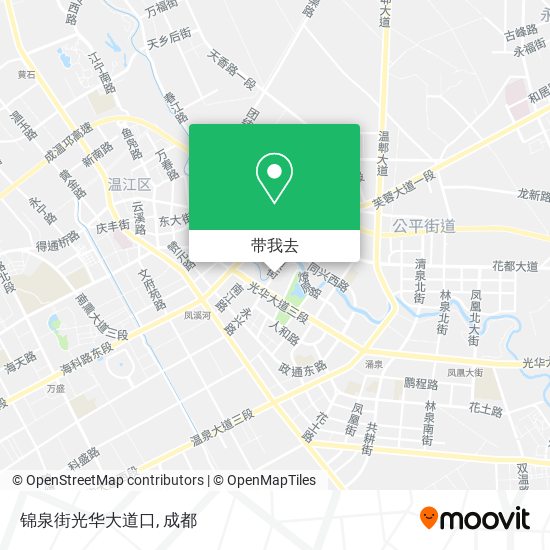 锦泉街光华大道口地图