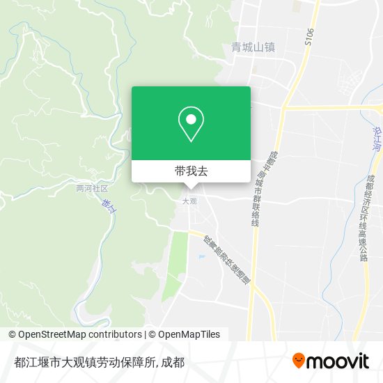 都江堰市大观镇劳动保障所地图
