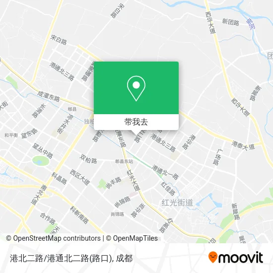 港北二路/港通北二路(路口)地图