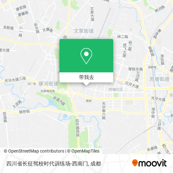 四川省长征驾校时代训练场-西南门地图