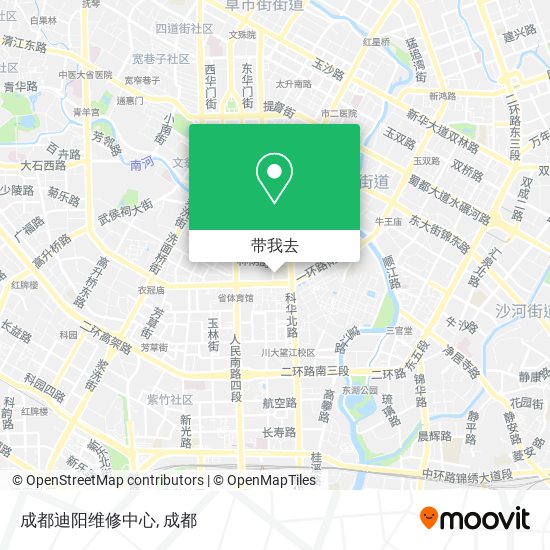 成都迪阳维修中心地图
