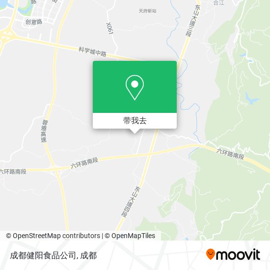 成都健阳食品公司地图