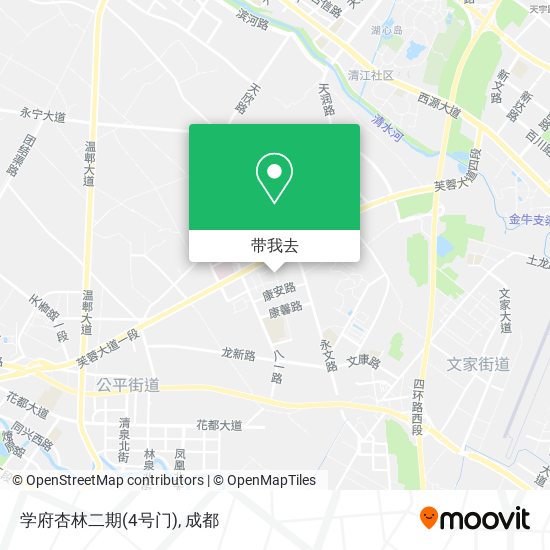 学府杏林二期(4号门)地图