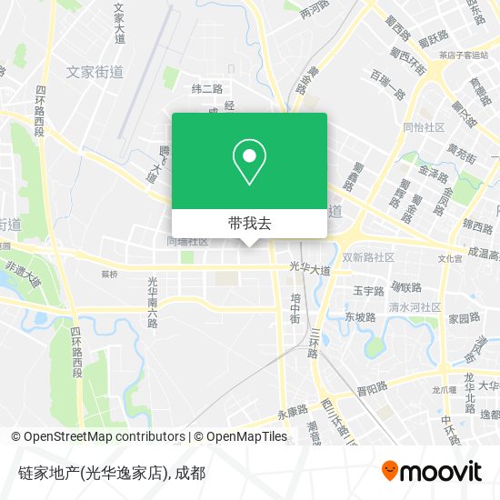 链家地产(光华逸家店)地图