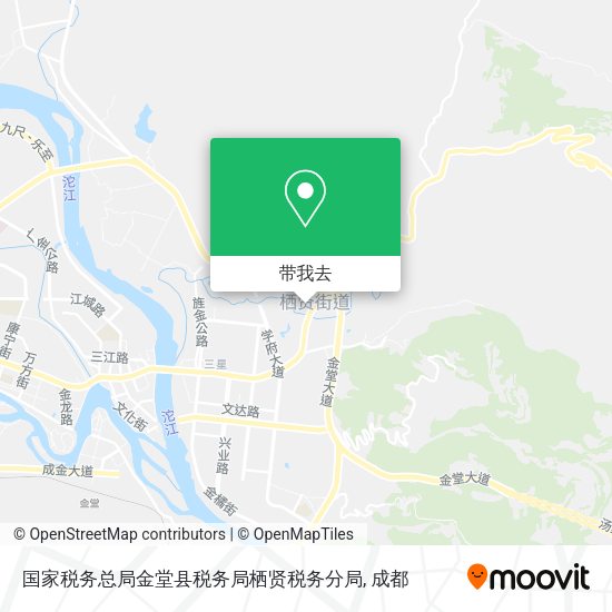 国家税务总局金堂县税务局栖贤税务分局地图