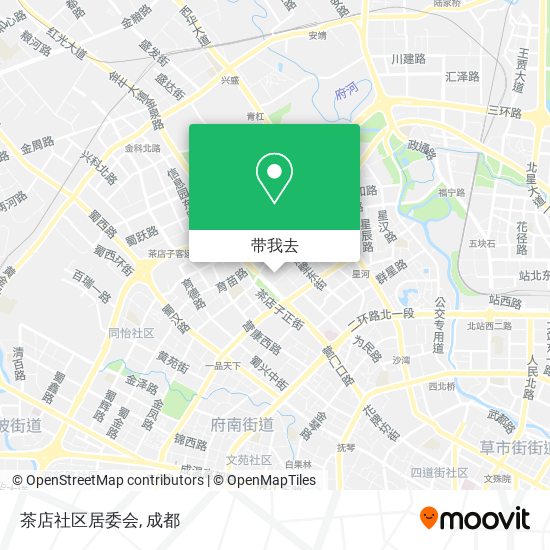 茶店社区居委会地图