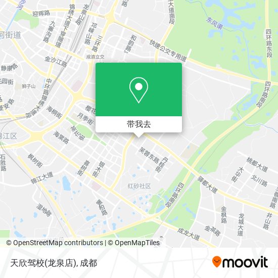 天欣驾校(龙泉店)地图