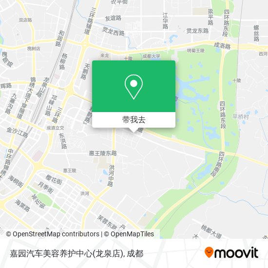 嘉园汽车美容养护中心(龙泉店)地图