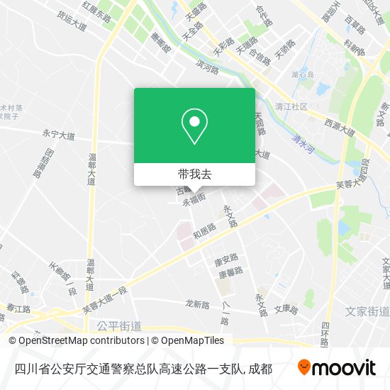 四川省公安厅交通警察总队高速公路一支队地图