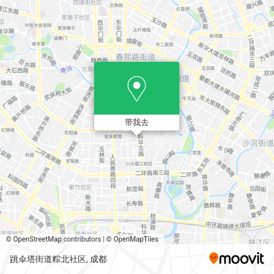 跳伞塔街道粽北社区地图