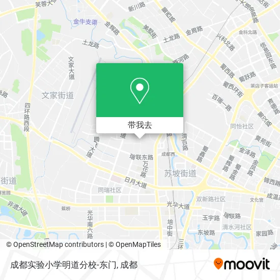 成都实验小学明道分校-东门地图