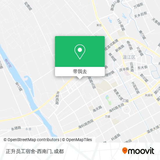 正升员工宿舍-西南门地图
