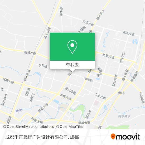 成都千正晟煜广告设计有限公司地图