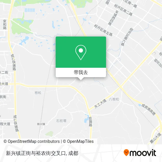 新兴镇正街与裕农街交叉口地图